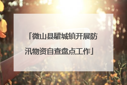 微山县驩城镇开展防汛物资自查盘点工作