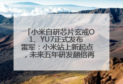 小米自研芯片玄戒O1、YU7正式发布 雷军：小米站上新起点，未来五年研发翻倍再投2000亿元