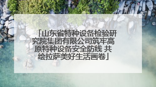 山东省特种设备检验研究院集团有限公司筑牢高原特种设备安全防线 共绘拉萨美好生活画卷