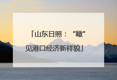 山东日照：“瞰”见港口经济新样貌