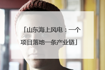 山东海上风电：一个项目落地一条产业链