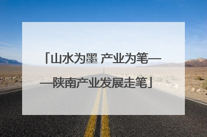 山水为墨 产业为笔——陕南产业发展走笔