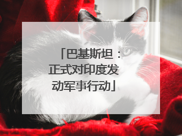 巴基斯坦：正式对印度发动军事行动