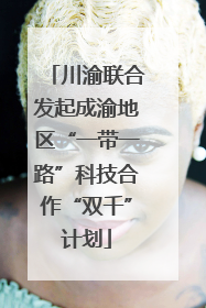 川渝联合发起成渝地区“一带一路”科技合作“双千”计划
