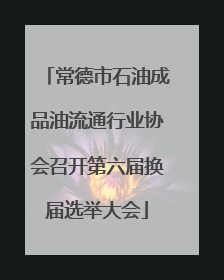 常德市石油成品油流通行业协会召开第六届换届选举大会