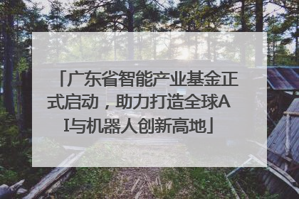 广东省智能产业基金正式启动，助力打造全球AI与机器人创新高地