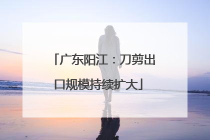 广东阳江：刀剪出口规模持续扩大