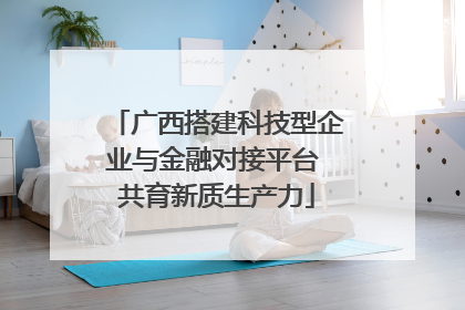 广西搭建科技型企业与金融对接平台 共育新质生产力