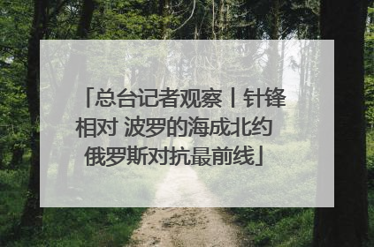 总台记者观察丨针锋相对 波罗的海成北约俄罗斯对抗最前线
