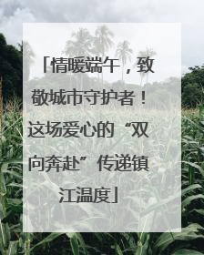 情暖端午，致敬城市守护者！这场爱心的“双向奔赴”传递镇江温度