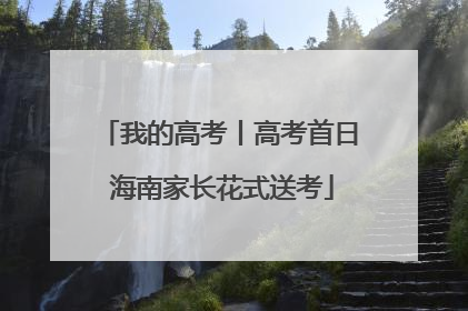我的高考丨高考首日 海南家长花式送考