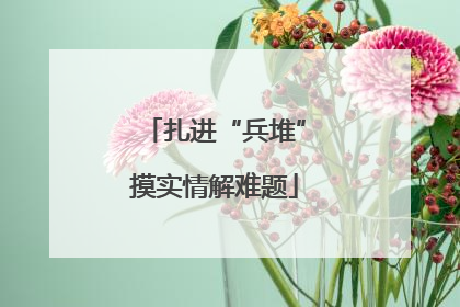 扎进“兵堆”摸实情解难题