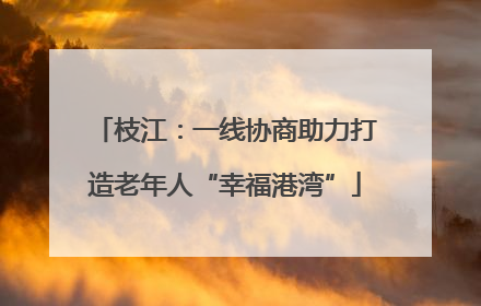 枝江：一线协商助力打造老年人“幸福港湾”