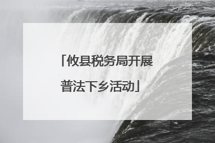 攸县税务局开展普法下乡活动