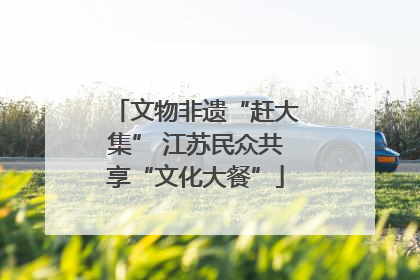 文物非遗“赶大集” 江苏民众共享“文化大餐”