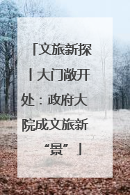 文旅新探丨大门敞开处：政府大院成文旅新“景”