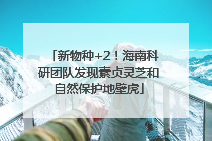 新物种+2！海南科研团队发现素贞灵芝和自然保护地壁虎