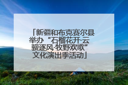 新疆和布克赛尔县举办“石榴花开·云骥逐风·牧野欢歌”文化演出季活动