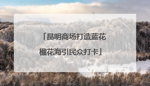昆明商场打造蓝花楹花海引民众打卡