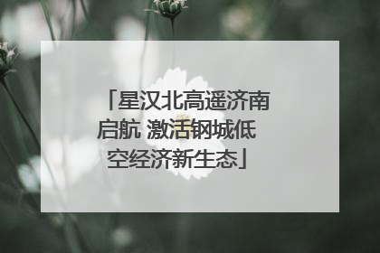 星汉北高遥济南启航 激活钢城低空经济新生态