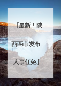 最新！陕西两市发布人事任免