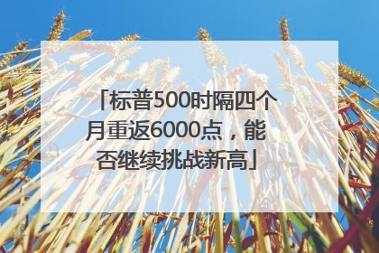 标普500时隔四个月重返6000点，能否继续挑战新高