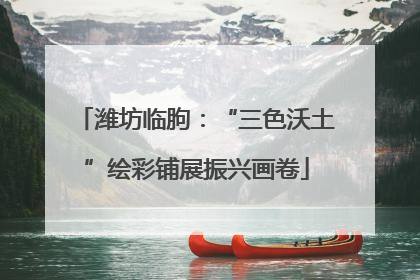 潍坊临朐：“三色沃土”绘彩铺展振兴画卷