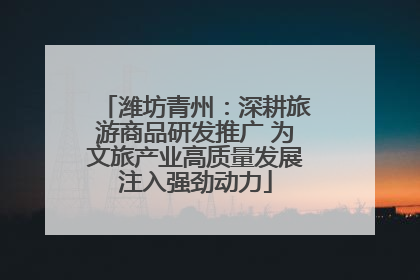 潍坊青州：深耕旅游商品研发推广 为文旅产业高质量发展注入强劲动力