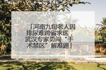 河南九旬老人因排尿难跨省求医，武汉专家勇闯“手术禁区”解难题