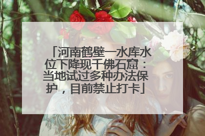 河南鹤壁一水库水位下降现千佛石窟：当地试过多种办法保护，目前禁止打卡