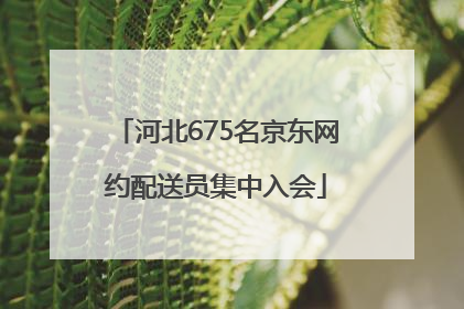河北675名京东网约配送员集中入会