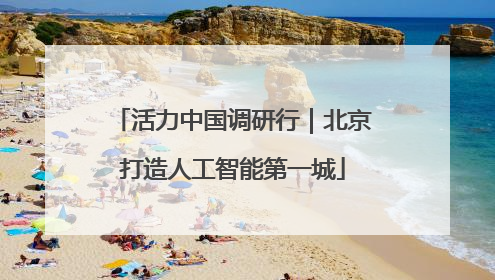 活力中国调研行｜北京打造人工智能第一城