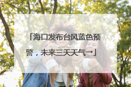 海口发布台风蓝色预警，未来三天天气→