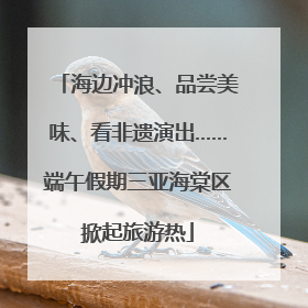 海边冲浪、品尝美味、看非遗演出……端午假期三亚海棠区掀起旅游热