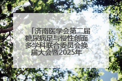 济南医学会第二届糖尿病足与慢性创面多学科联合委员会换届大会暨2025年学术年会成功举行