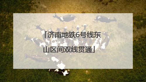 济南地铁6号线东山区间双线贯通