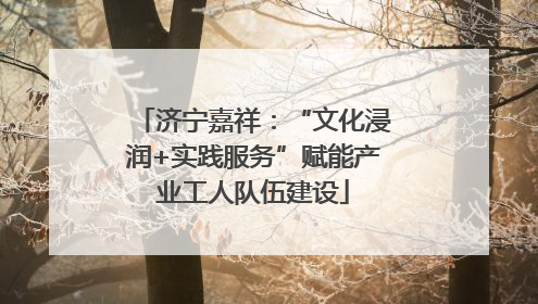 济宁嘉祥：“文化浸润+实践服务”赋能产业工人队伍建设