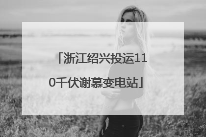 浙江绍兴投运110千伏谢慕变电站