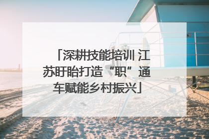 深耕技能培训 江苏盱眙打造“职”通车赋能乡村振兴