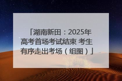 湖南新田：2025年高考首场考试结束 考生有序走出考场（组图）