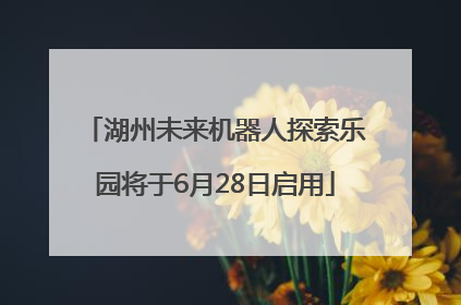 湖州未来机器人探索乐园将于6月28日启用