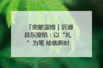 荣耀淄博｜沂源县东里镇：以“礼”为笔 绘就新时代乡风文明画卷