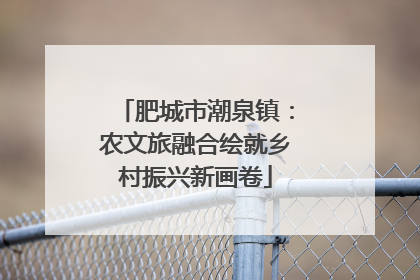 肥城市潮泉镇：农文旅融合绘就乡村振兴新画卷