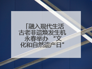 融入现代生活 古老非遗焕发生机 永春举办 “文化和自然遗产日” 非遗快闪活动
