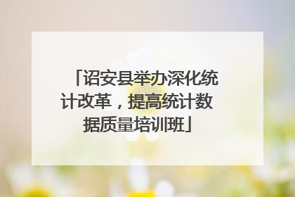 诏安县举办深化统计改革,提高统计数据质量培训班