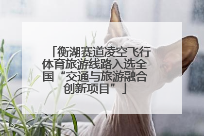 衡湖赛道凌空飞行体育旅游线路入选全国“交通与旅游融合创新项目”