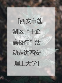 西安市莲湖区“千企高校行”活动走进西安理工大学