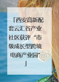 西安高新配套云汇谷产业社区获评“市级成长型跨境电商产业园”