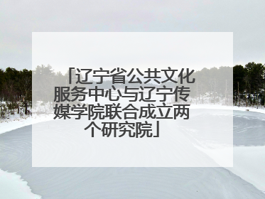 辽宁省公共文化服务中心与辽宁传媒学院联合成立两个研究院