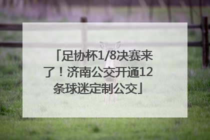 足协杯1/8决赛来了！济南公交开通12条球迷定制公交